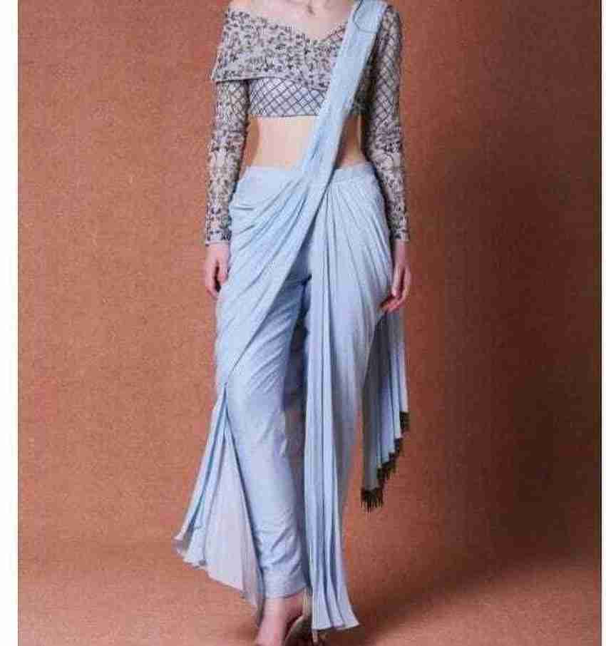 STYLE SAVOR Women Ethnic Top Sari Pant Set Buy STYLE SAVOR Women