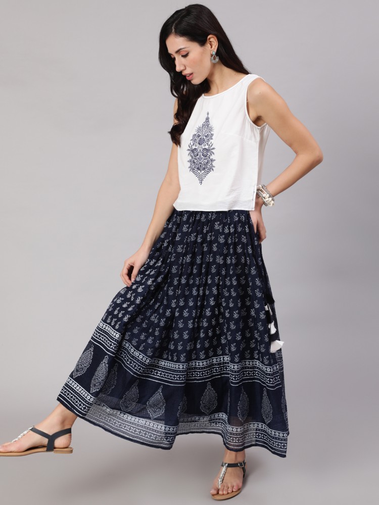 Ethnic skirt hotsell top set