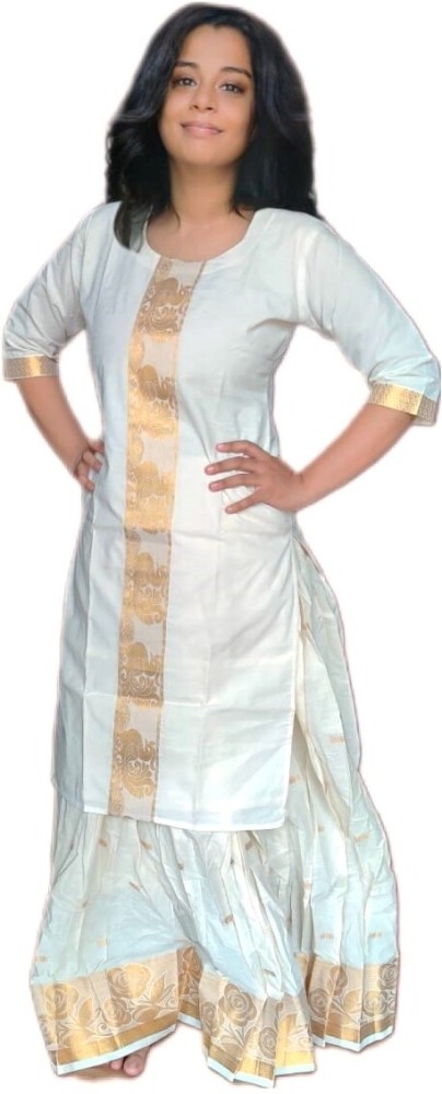 Kurti with skirt flipkart best sale