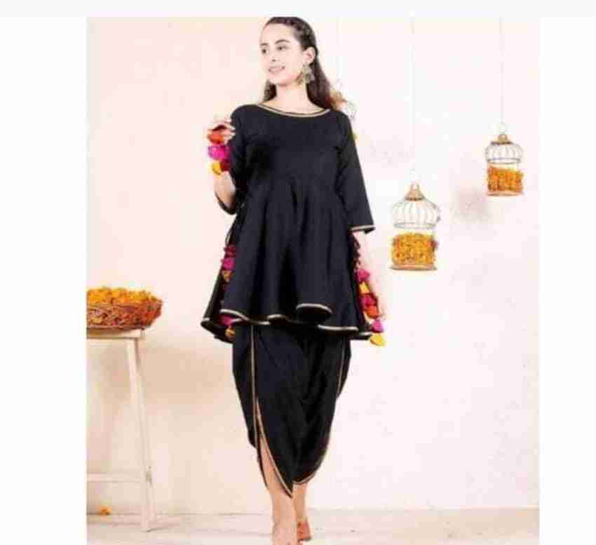 Anarkali kurti deals with dhoti
