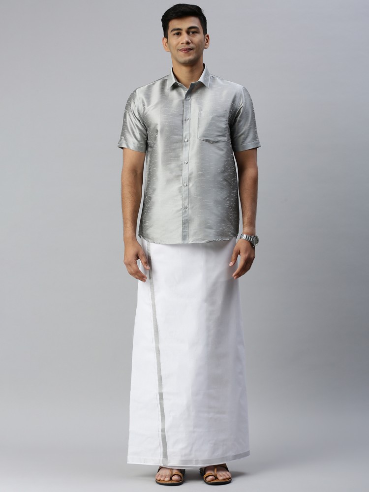 Buy Dhoti Shirt Set Online, Best Dhoti and Shirt Set Combo for Men