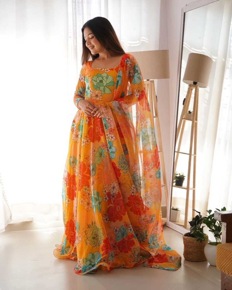 Ethnic guru designer clearance gown