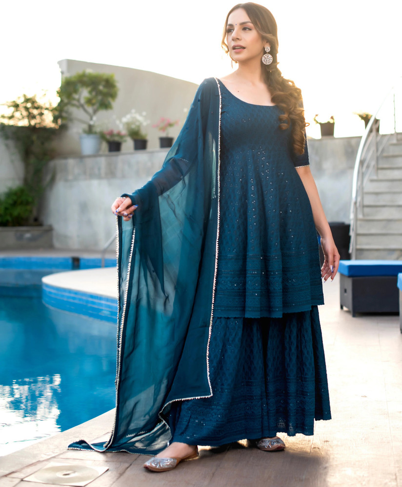 Royal Export Women Kurta Sharara Dupatta Set Buy Royal Export Women Kurta Sharara Dupatta Set Online at Best Prices in India Flipkart
