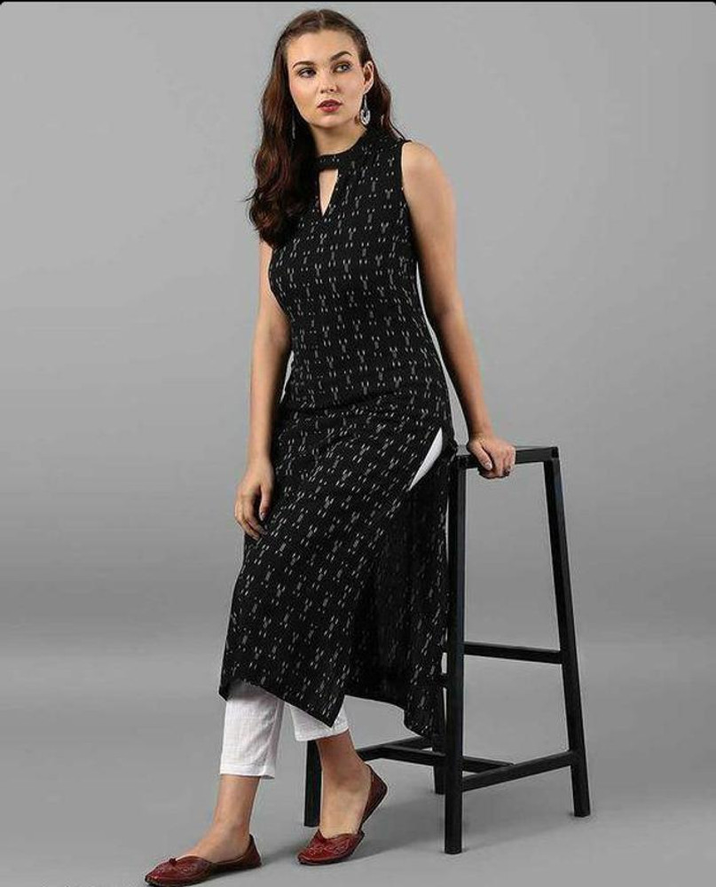 Black kurti online best sale flipkart