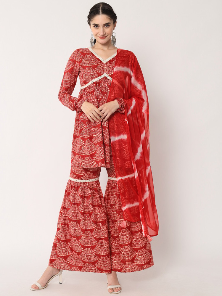 Club factory sharara suits online