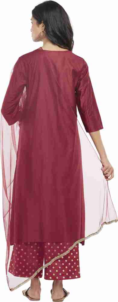 Rangmanch by Pantaloons Women Kurta Pant Dupatta Set - Buy