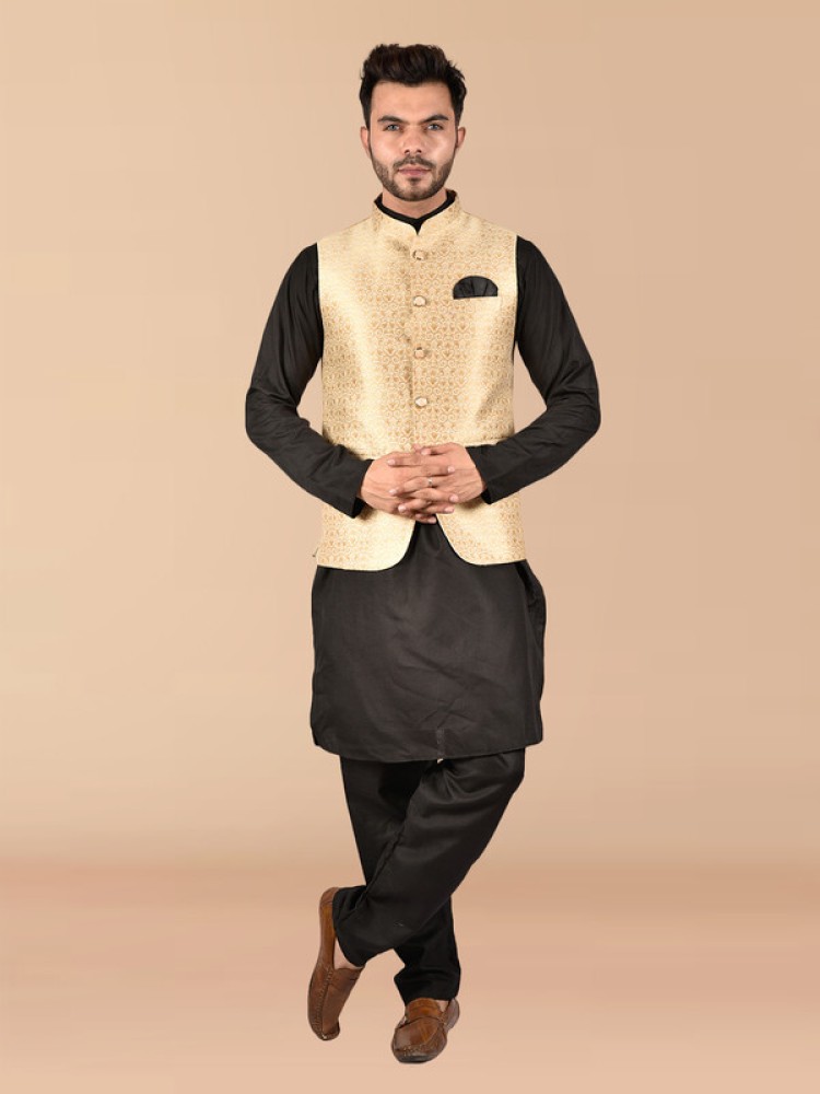 Kurta pajama with jacket on sale flipkart