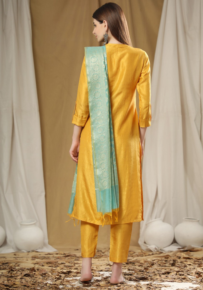 Golden biz Women Kurti Sharara Dupatta Set Buy Golden biz Women