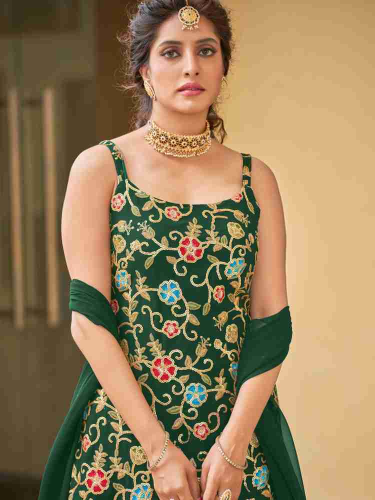 American Blues Women Kurti Sharara Dupatta Set Buy American