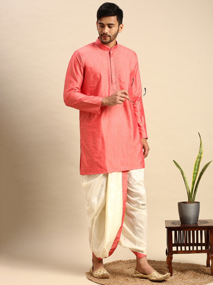 Ramraj Cotton Men Kurta Dhoti Set Buy Ramraj Cotton Men Kurta