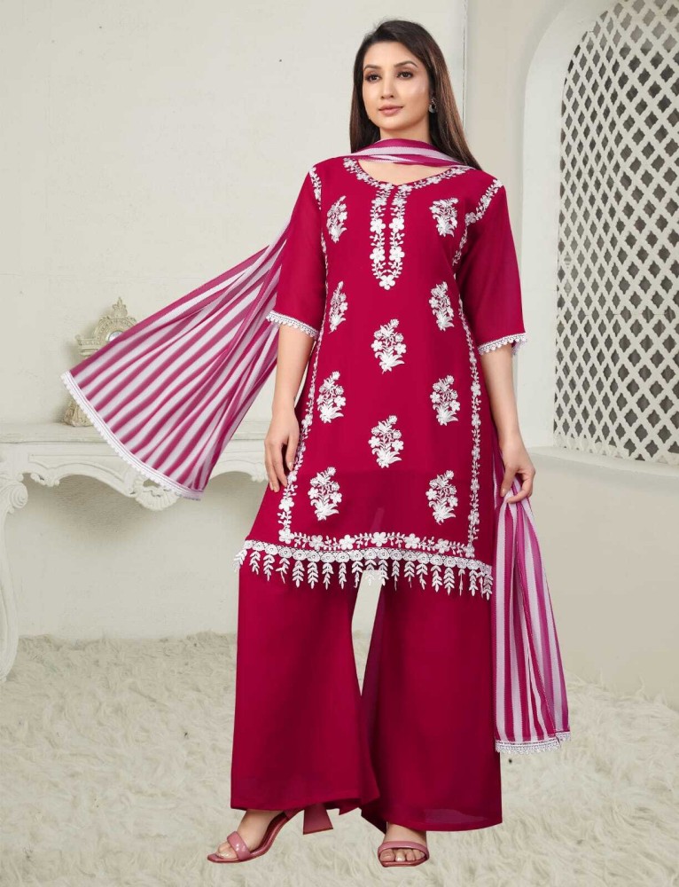 Adiriti Enterprise Women Kurta Palazzo Dupatta Set Buy Adiriti