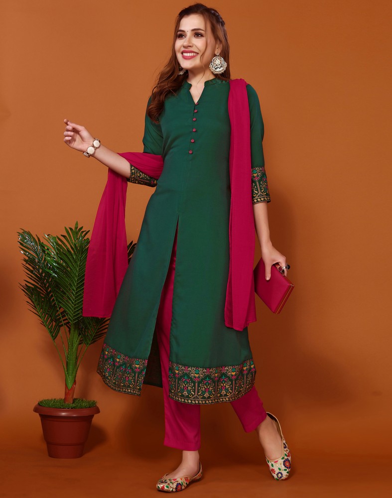 Flipkart on sale green kurti