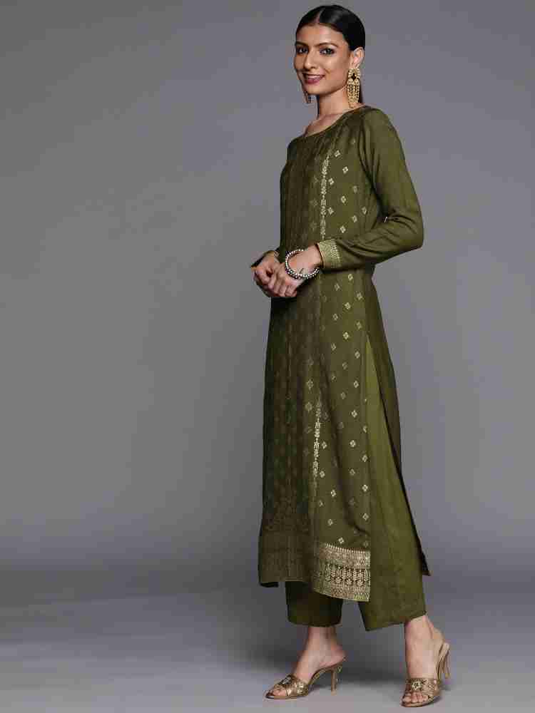 Libas olive 2025 green kurta