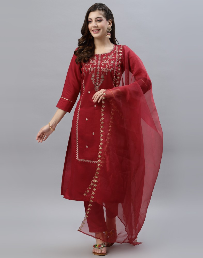 Red kurti sale flipkart