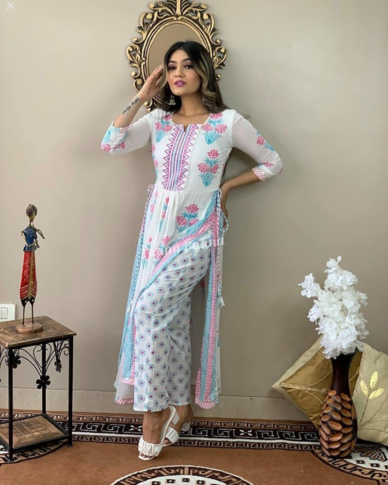 White kurti 2024 online flipkart