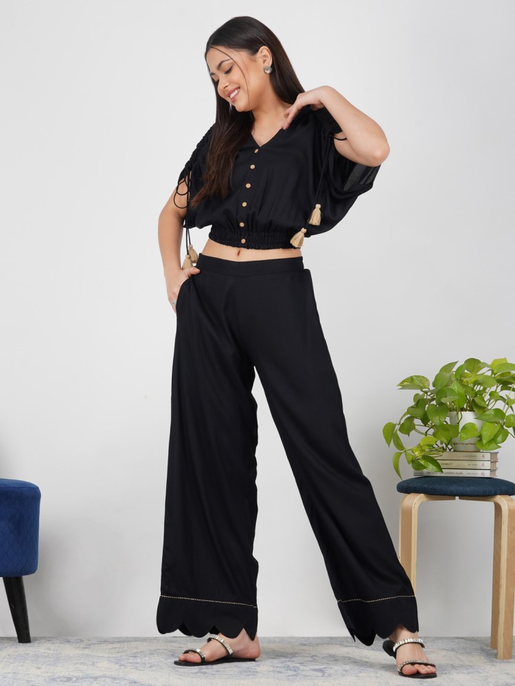 Palazzo pants with deals tops flipkart