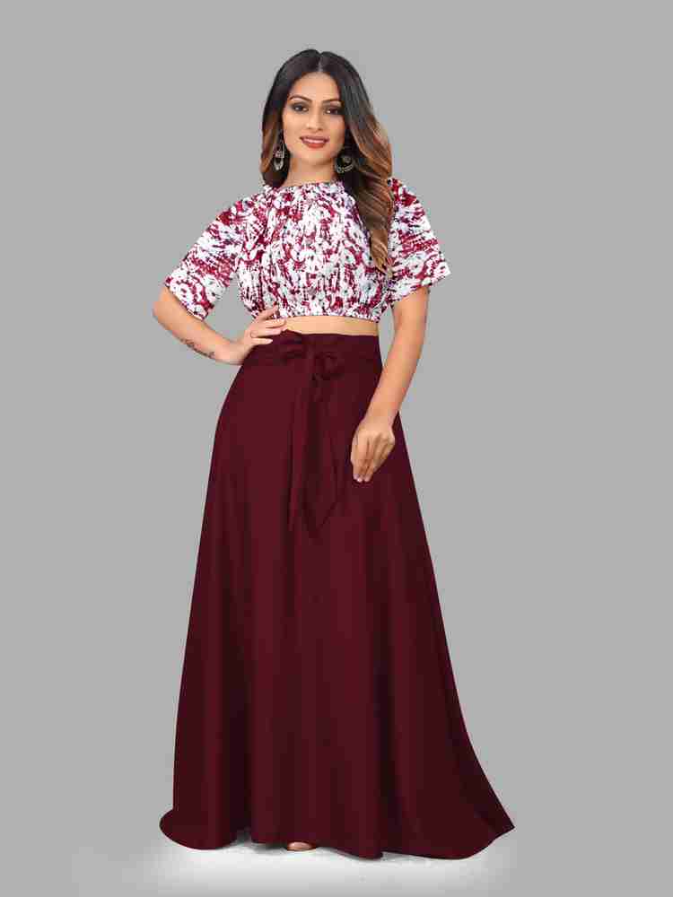 Crop top and skirt on flipkart outlet