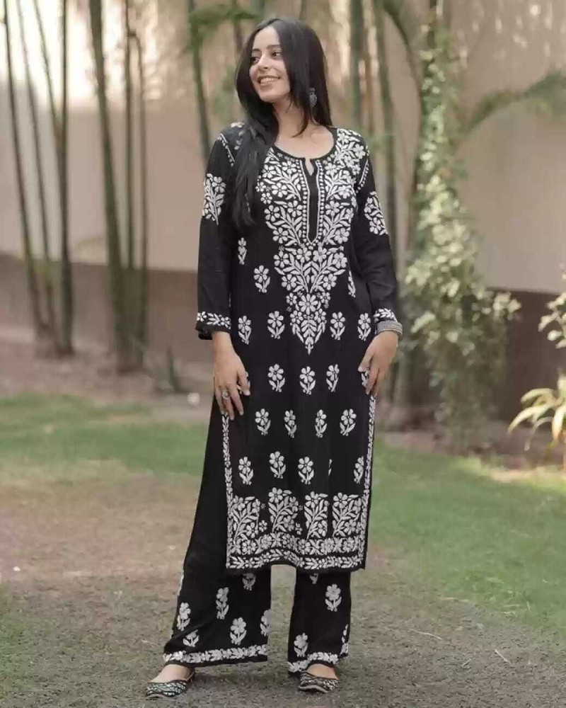 Black kurti online best sale flipkart