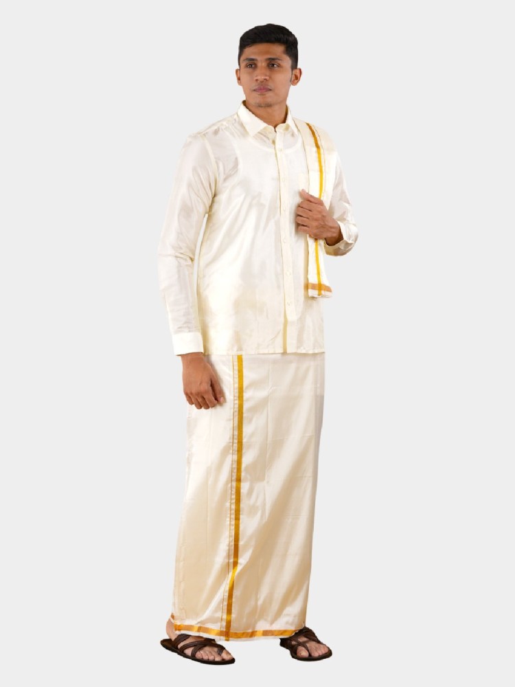Buy Ramraj Cotton White Shirt with Dhoti Pants Set Online at Best Price |  Distacart