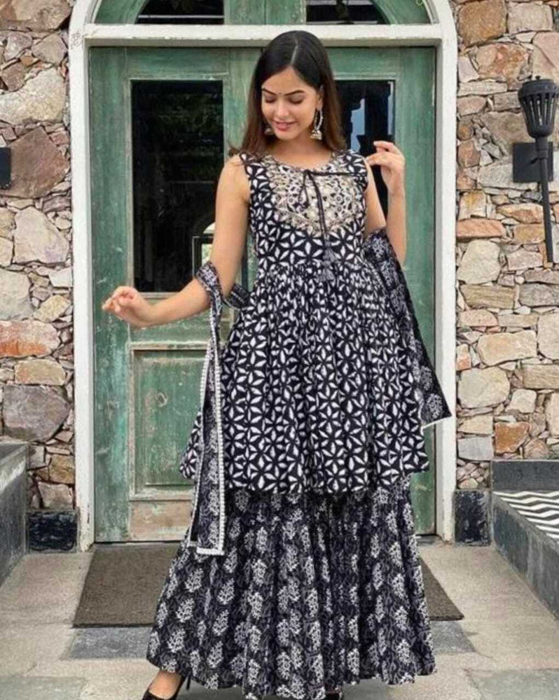 sharara with frock top