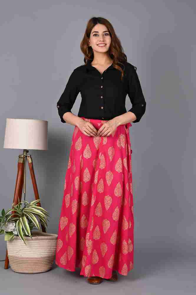 Flipkart long skirt clearance and crop top