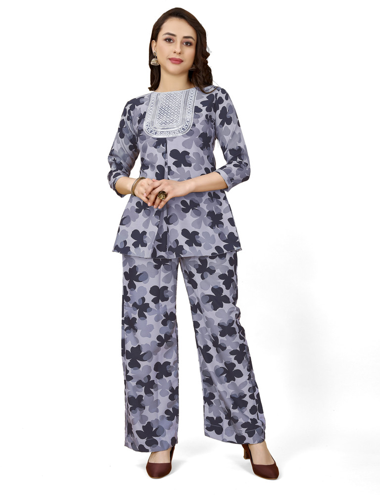Printed palazzo pants flipkart top