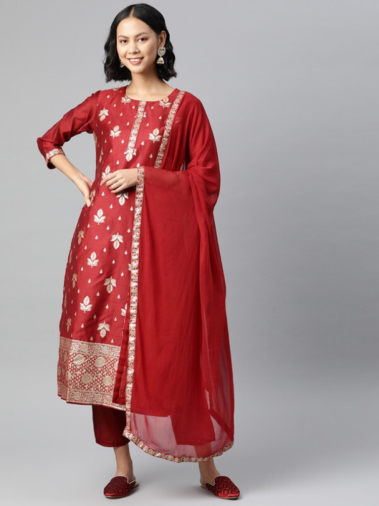 SERONA FABRICS Women Kurta Pant Dupatta Set Buy SERONA FABRICS