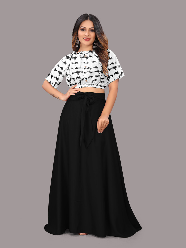 okf Women Crop Top Skirt Set Buy okf Women Crop Top Skirt Set Online at Best Prices in India Flipkart
