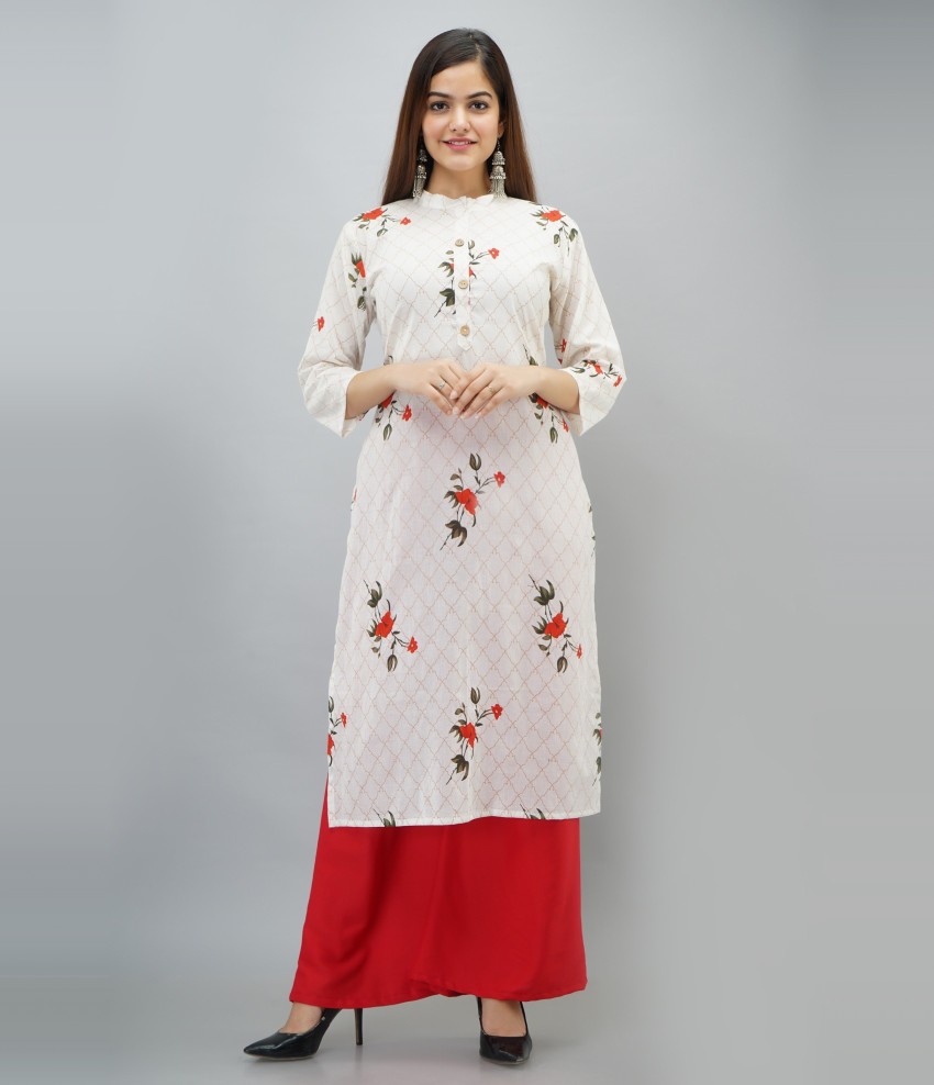 White kurti deals in flipkart