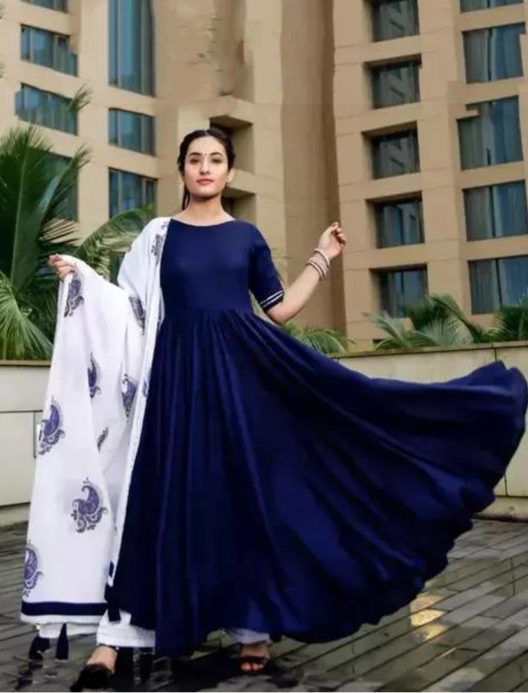 Gowns for womens with on sale dupatta