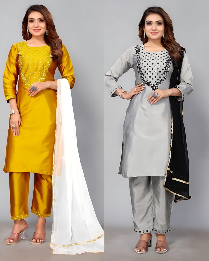 Next Generation Fashion Women Kurti Pant Dupatta Set - Buy Next Generation  Fashion Women Kurti Pant Dupatta Set Online at Best Prices in India