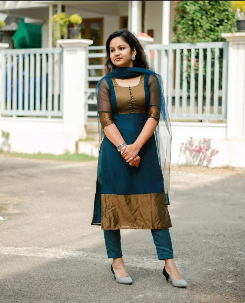 PARAM CREATION Solid Kurta Legging Dupatta Set Buy PARAM