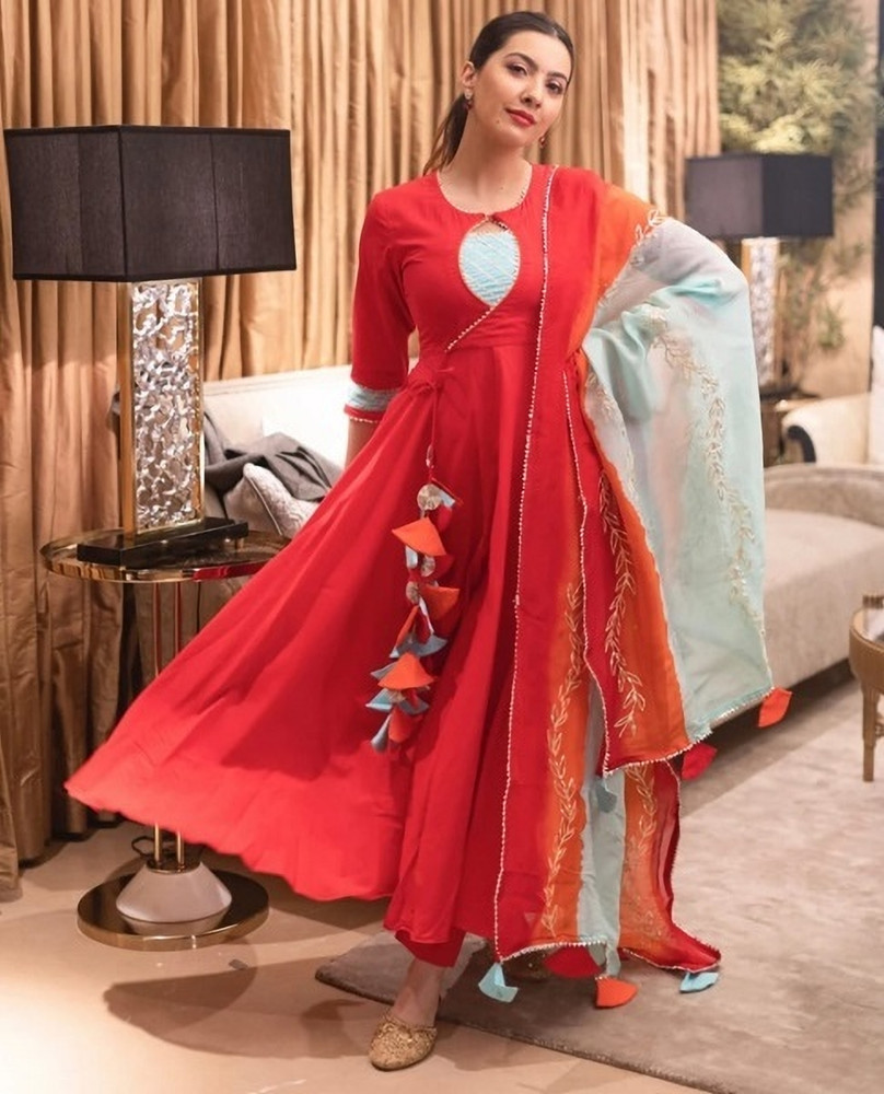 Designer anarkali top suits flipkart