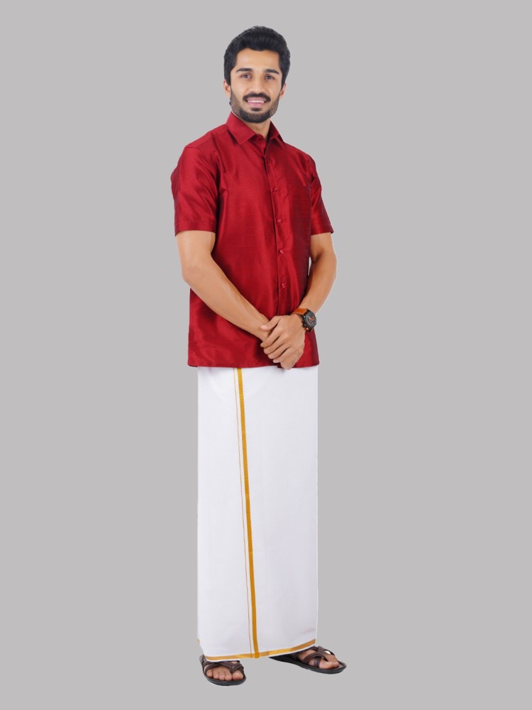 Ramraj Cotton Men Shirt Dhoti Set - Buy Ramraj Cotton Men Shirt Dhoti Set  Online at Best Prices in India