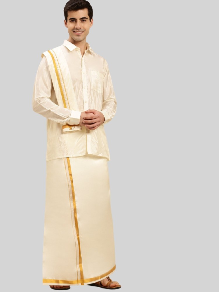Ramraj Cotton White Shirt With Dhoti Pants Set | lupon.gov.ph