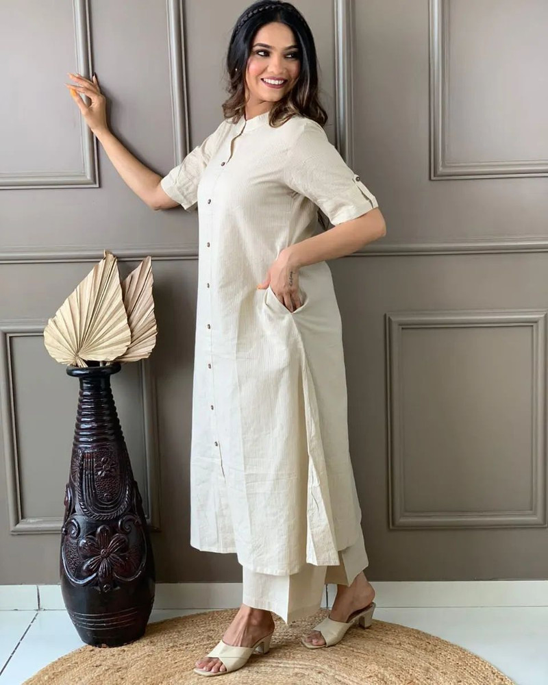 cotton kurta with palazzo