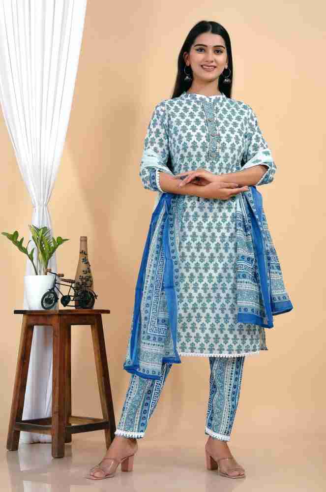 Cotton Kurti And Pant Set, 46% OFF