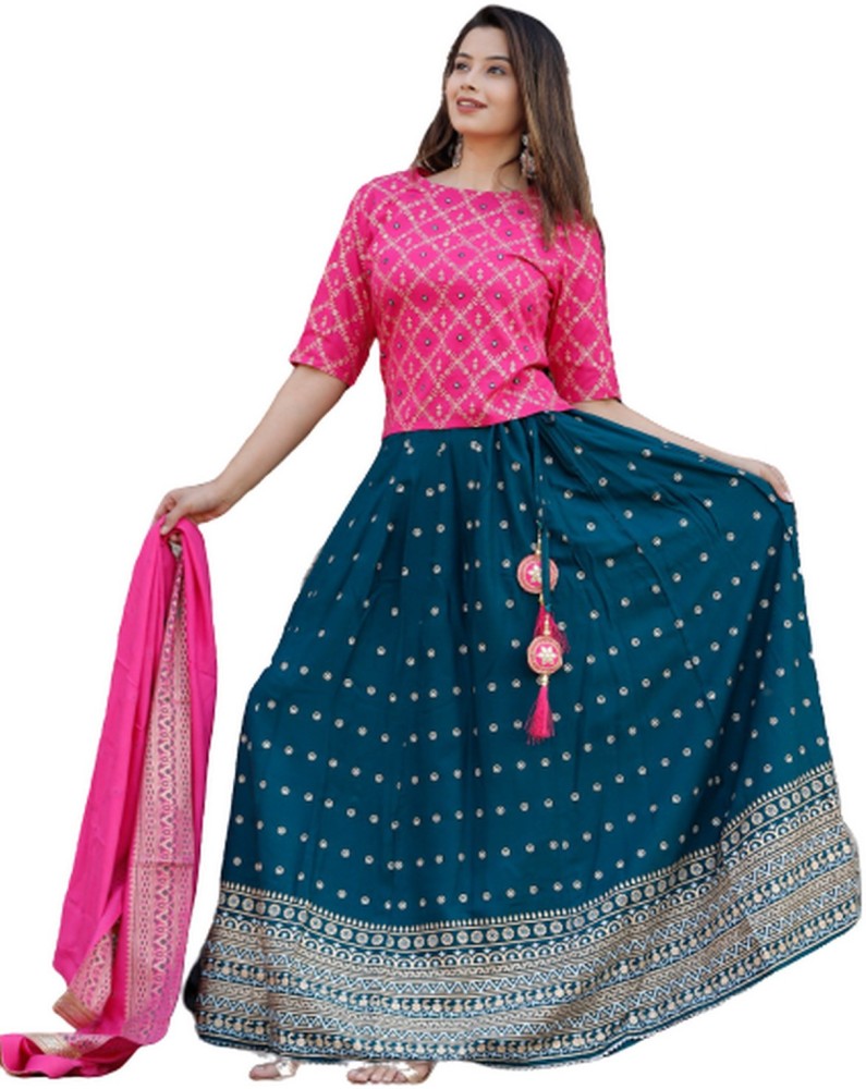 Long skirt with on sale top in flipkart