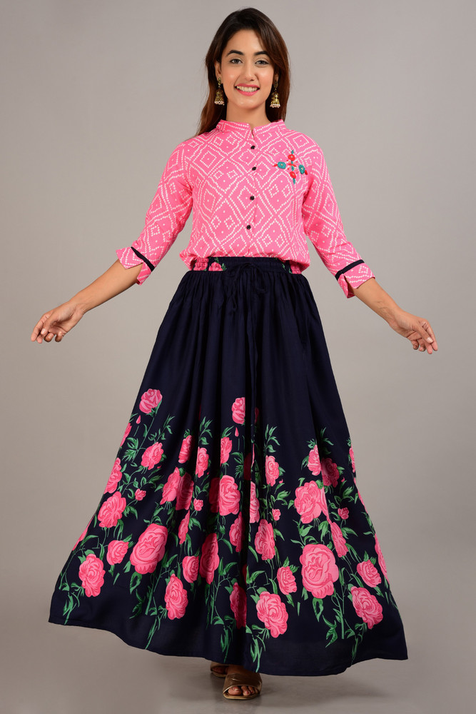 ladies top with skirt
