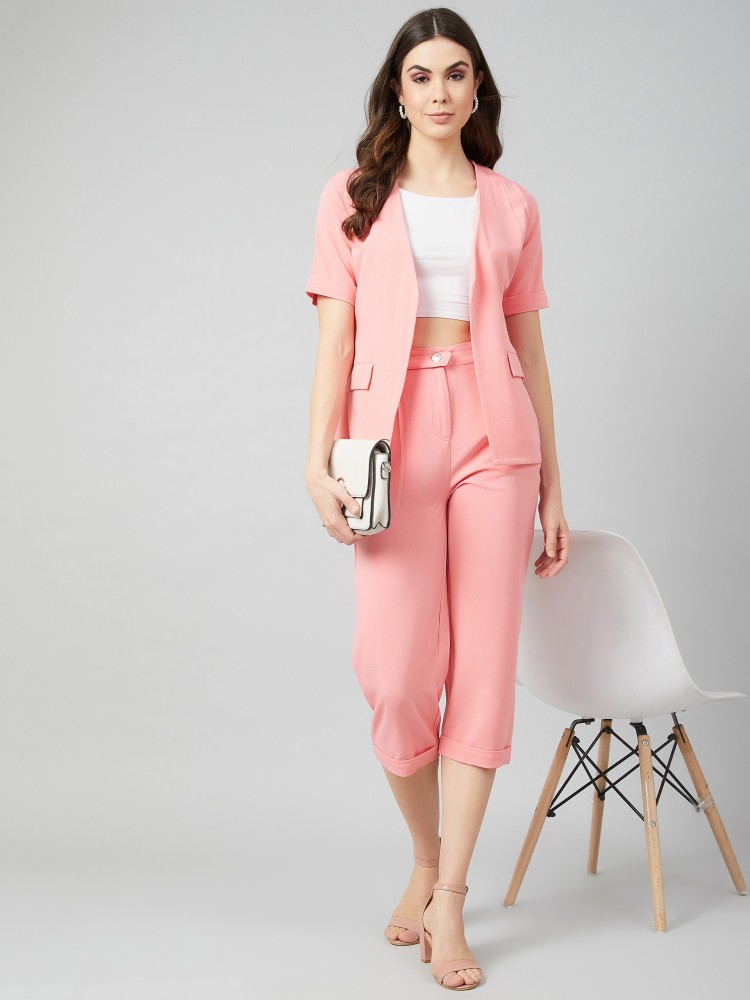 Athena Blazer and Pant Set Solid Women Suit  Buy Athena Blazer and Pant  Set Solid Women Suit Online at Best Prices in India  Flipkartcom