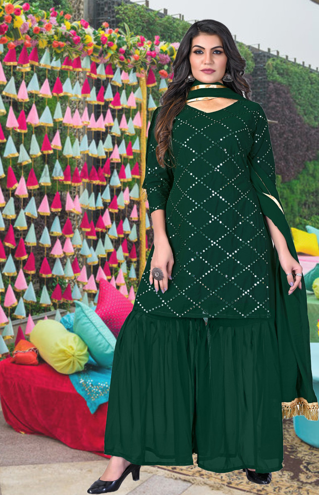NK DESIGNER Women Kurta Sharara Set Buy NK DESIGNER Women Kurta