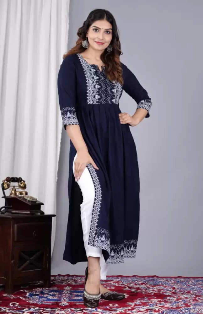 Rramphool Women Printed A line Kurta Buy Rramphool Women Printed A line Kurta Online at Best Prices in India Flipkart