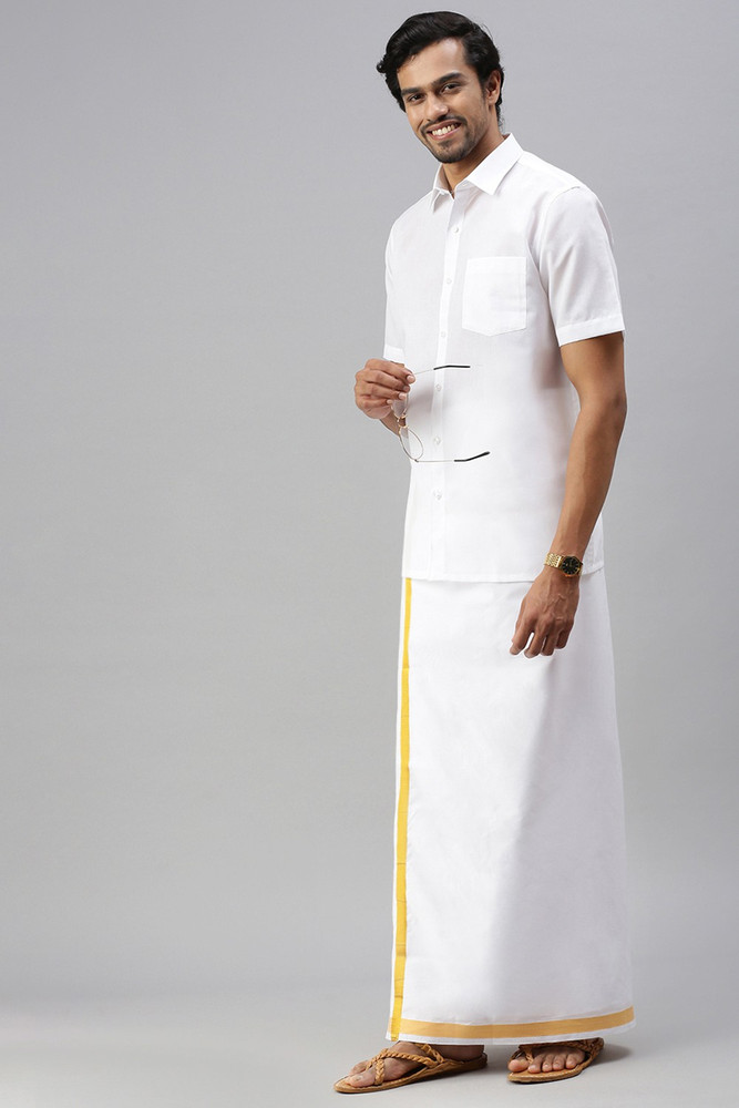Dhoti and shirt for wedding sales