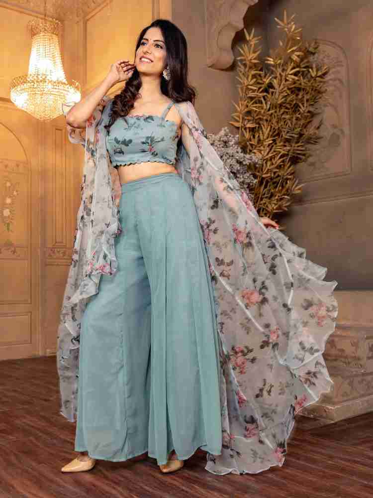 PaheliRani Women Ethnic Top Palazzo Ethnic Jacket Set Buy