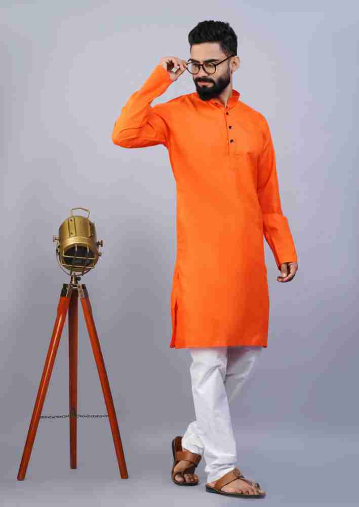 Kurta pajama bhagwa discount colour