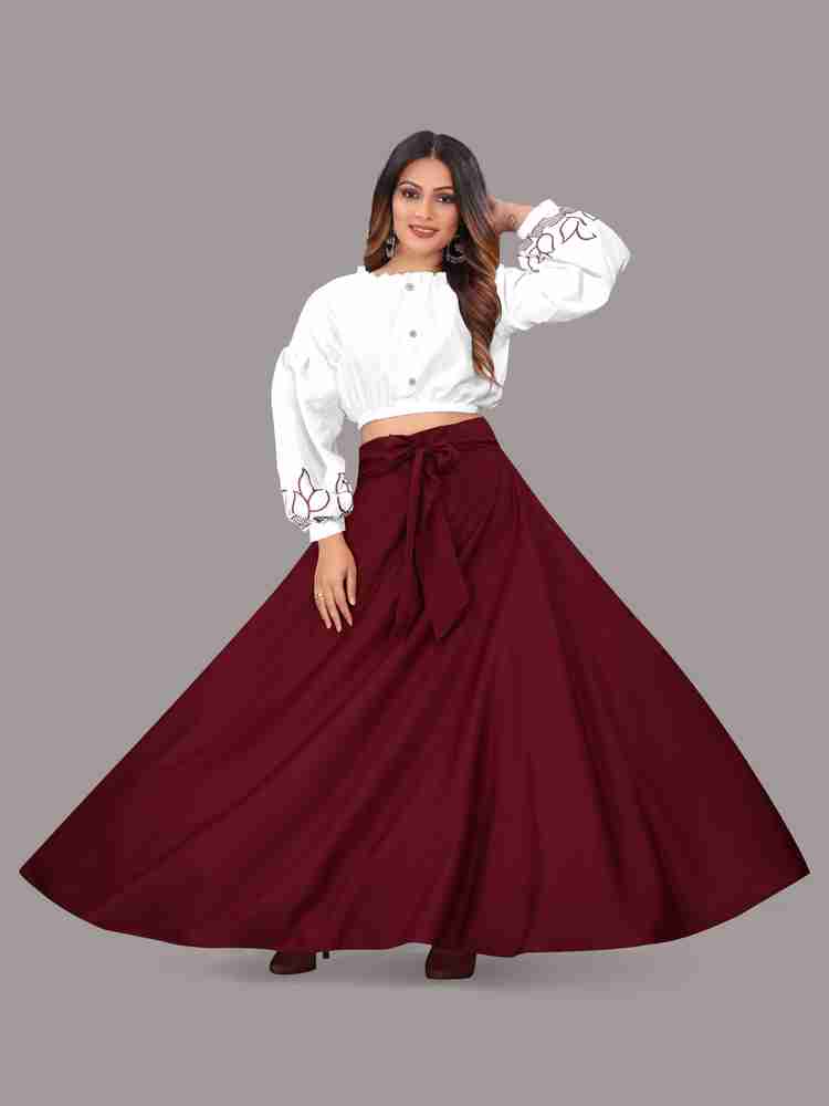 Crop top with skirt on flipkart outlet