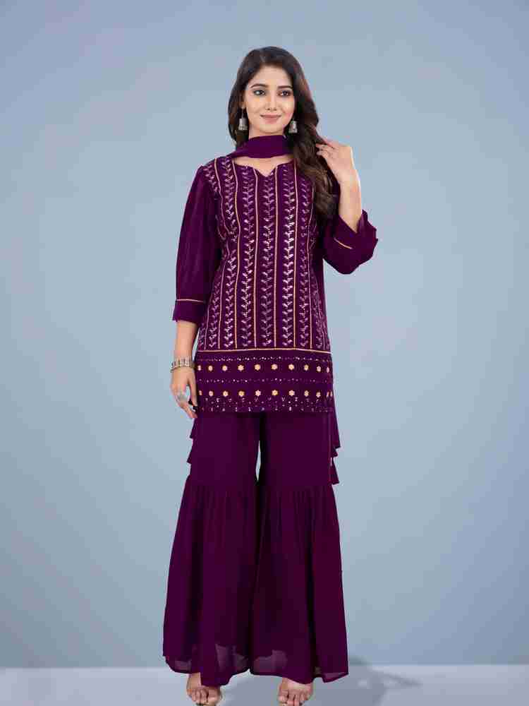SANCIA Women Kurta Sharara Set Buy SANCIA Women Kurta Sharara
