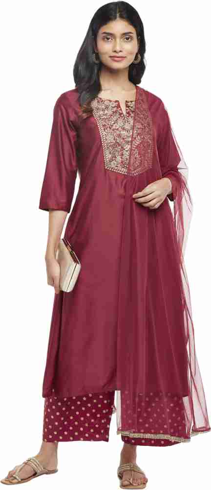 Rangmanch by Pantaloons Women Kurta Pant Dupatta Set - Buy Rangmanch by  Pantaloons Women Kurta Pant Dupatta Set Online at Best Prices in India