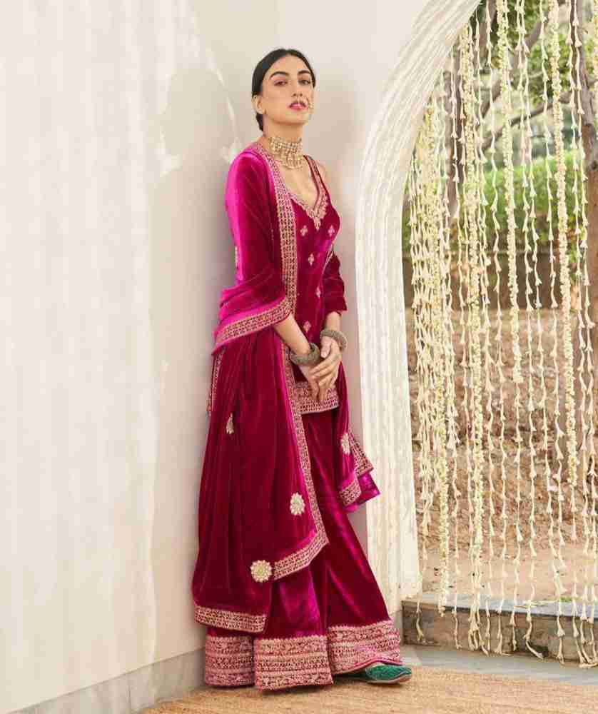 BLACK SCISSOR Women Kurta Sharara Dupatta Set Buy BLACK SCISSOR