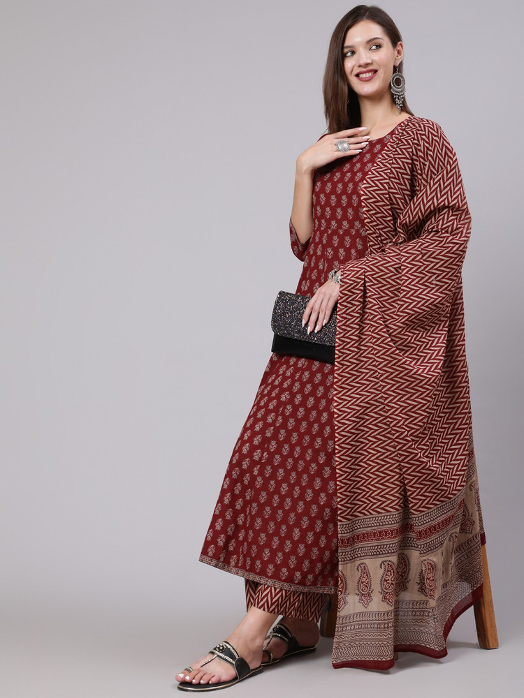 Gulmohar Jaipur Women Kurta Pant Dupatta Set Buy Gulmohar Jaipur